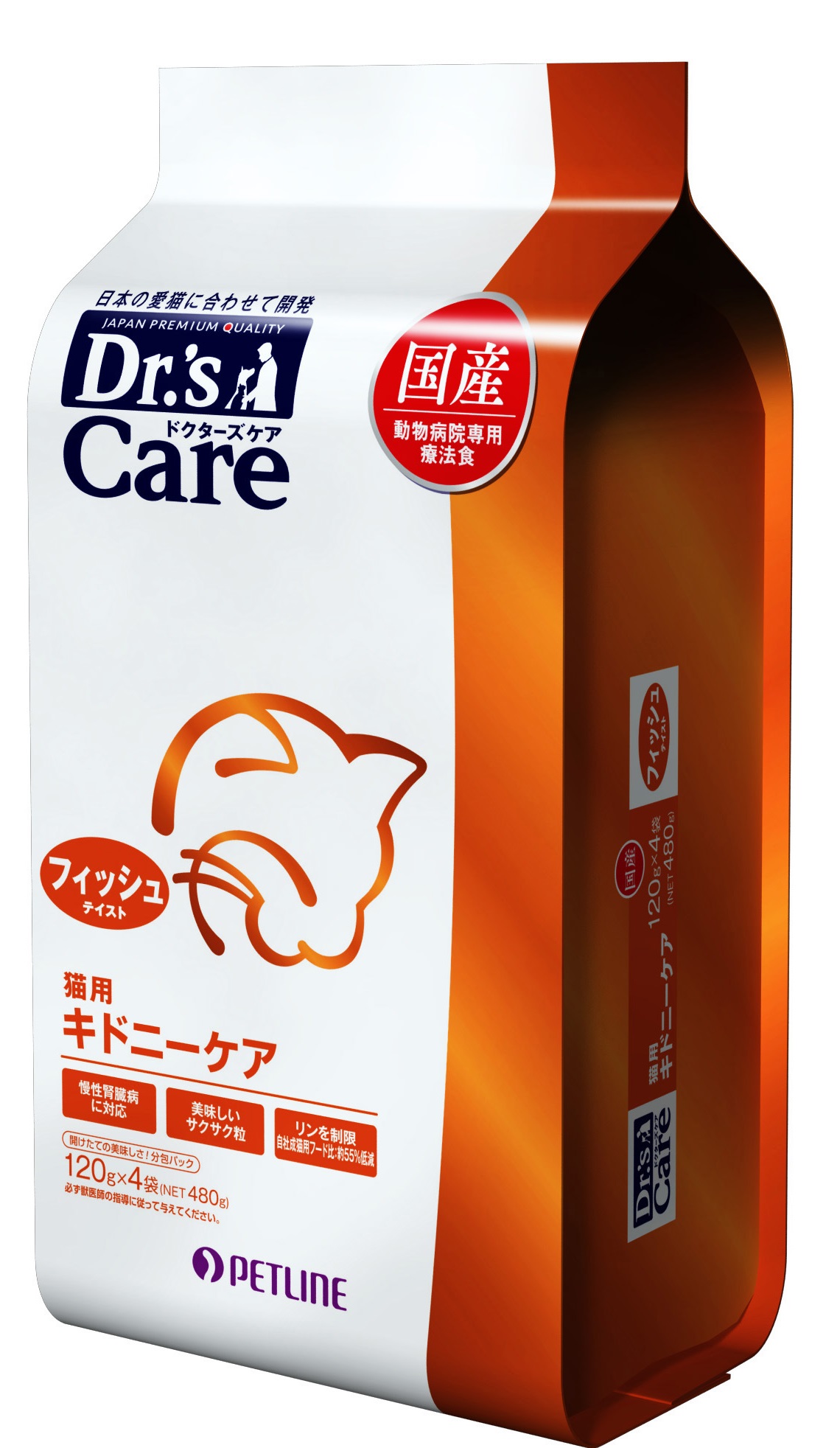 ドクターズケア 猫用キドニーケア フィッシュテイスト(480g（120g×4
