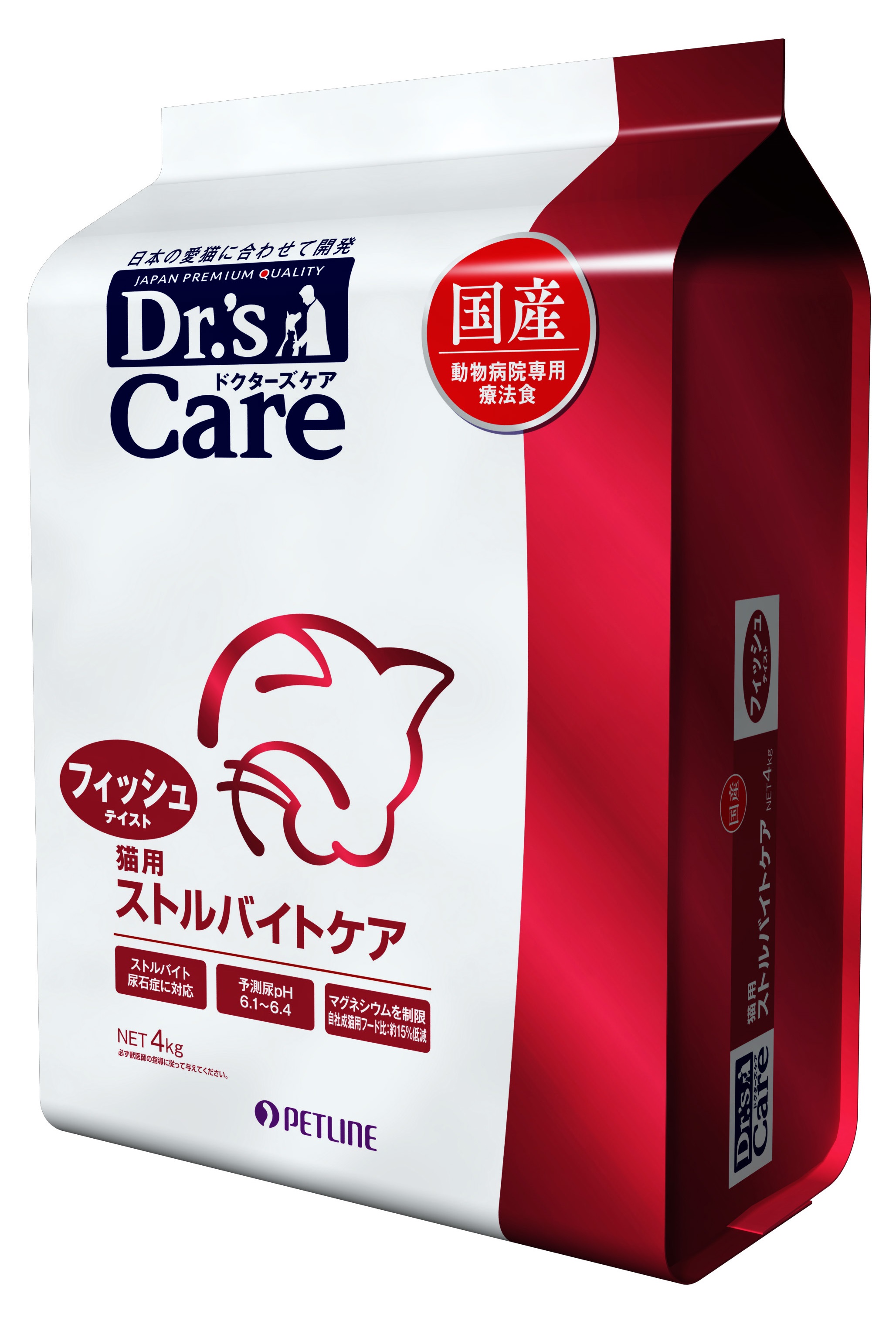 ドクターズケア 猫用 尿石ケア チキンテイスト 250g×4袋 印象の ...